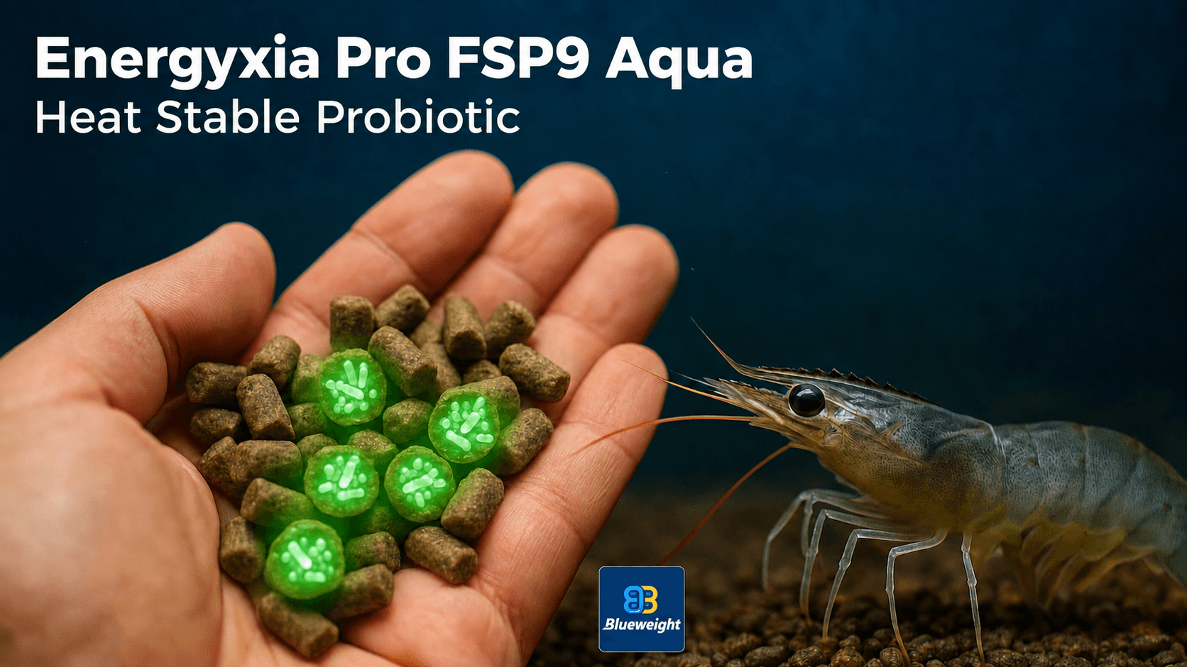 Energyxia Pro+ FSP-9 Aqua heat stable probiotic for shrimp aquafeed